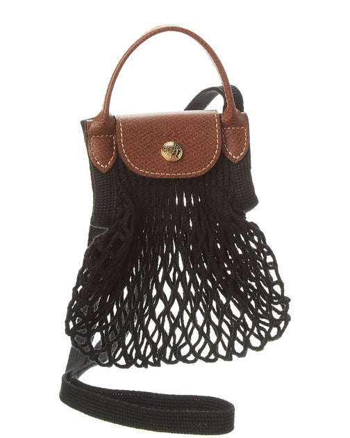 【LONGCHAMP】LE PLIAGE FILET Crossbody bag XS Le Pliage Filet XS Mesh bag Black - Canvas | Longchamp US