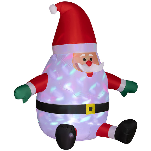 BreeBe 6ft Inflatable Santa Claus Red 2