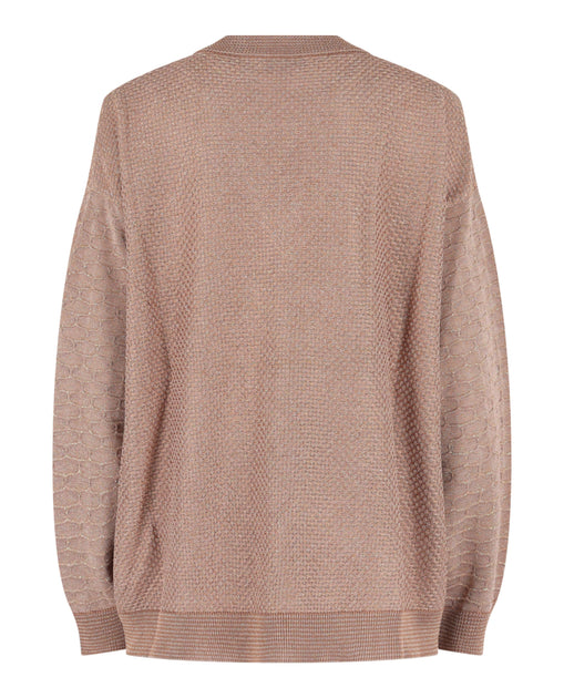 M Missoni Pull Lamé Marron Medium 4