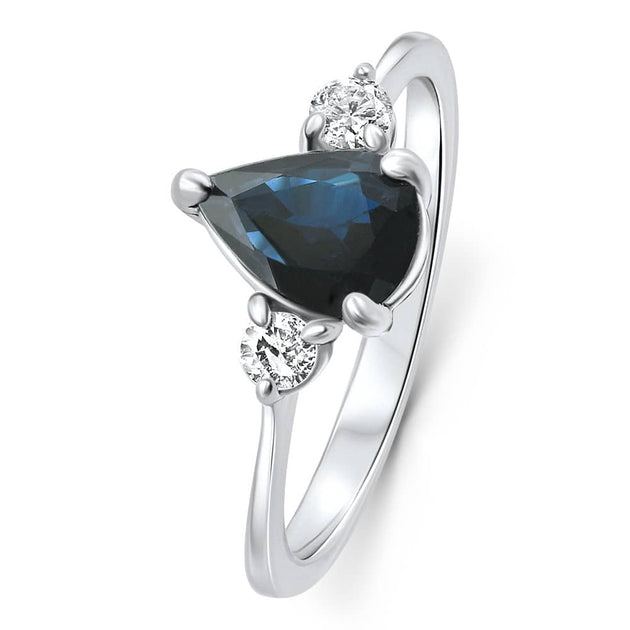 Pompeii3 Sapphire Diamond Ring Blue US 7 4