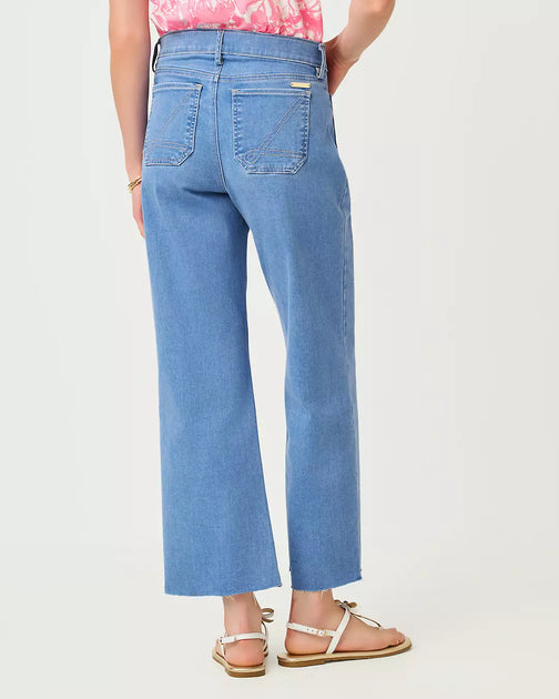 Lilly Pulitzer Harleen High Rise Crop Jean Multi 14 5