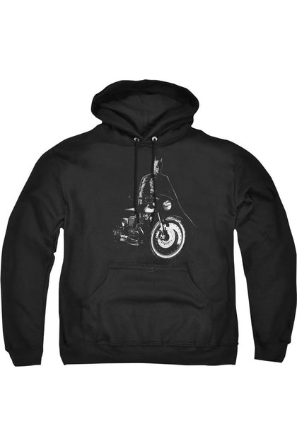 Gildan The Batman And His Motorcycle Kapuzenpulli Schwarz XXL 2