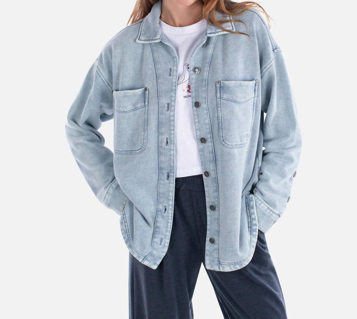 Jetty Eden Knit Shirt Blue Large 2