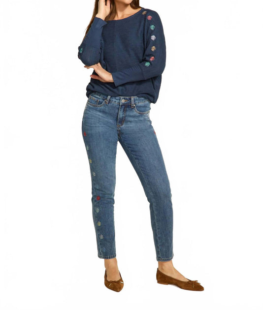 FDJ Olivia Pencil Ankle Jean Blue US 12 2