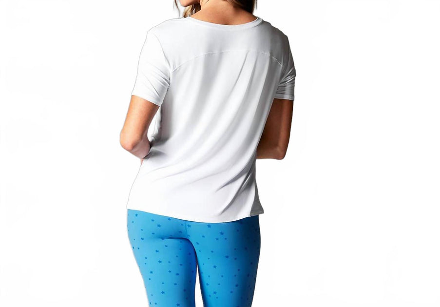 TAVI Everyday V-Neck Tee White Large 4