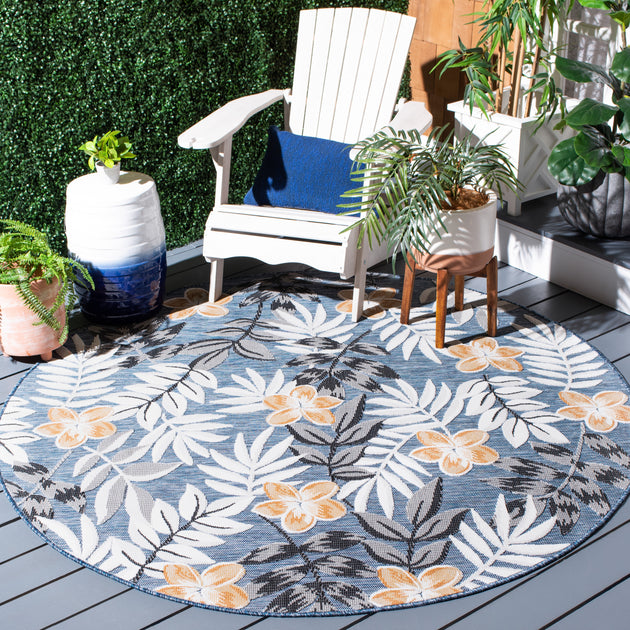 Safavieh Cabana CBN405 Area Rug Blue/Grey 4