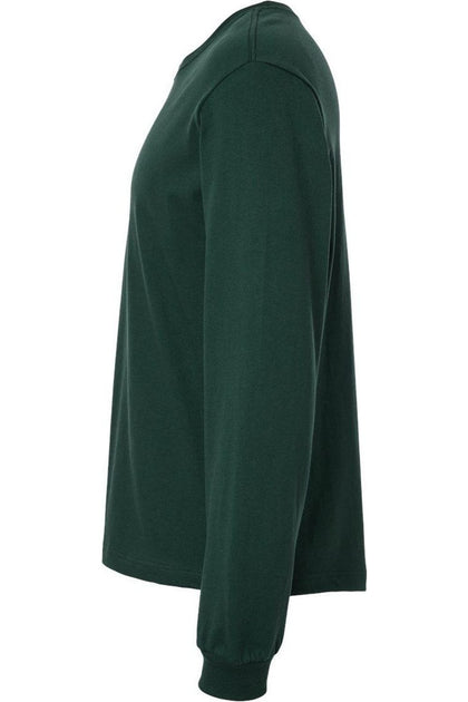 BELLA + CANVAS Heavyweight Long Sleeve Tee Green XLarge 4