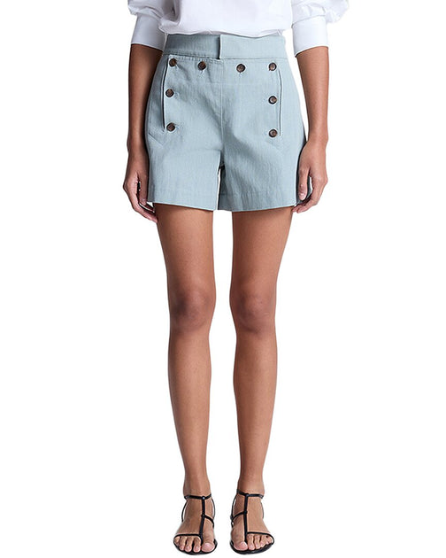A.L.C. Lucas Short Silver Blue US 10 2
