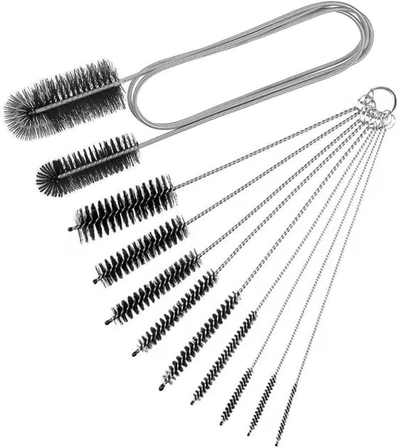 ENXT 10-teiliges flexibles Abflussbürsten-Set Schwarz 3