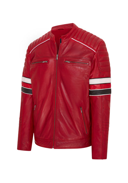 Infinity Brevik Biker Jacket Red Medium 4