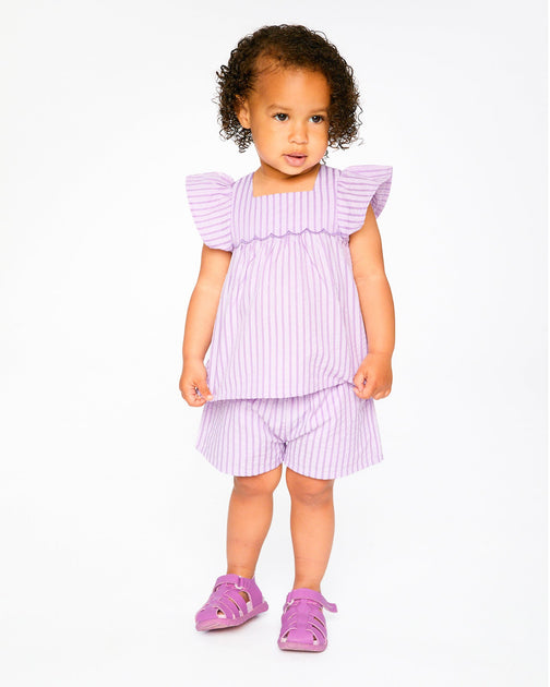 Deux par Deux Top and Short Set Purple US 8 3
