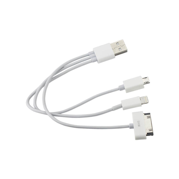 Reikowireless Trio 3-In-1 USB Data Cable Multi 0.58Ft 4