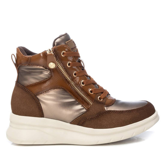 XTI 43841 Wedge Booties Beige US 7 2