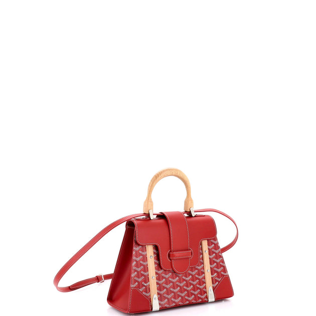 Goyard Saigon Top Handle Bag Red PM 4