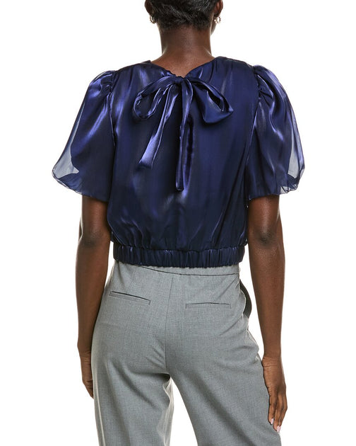 Endless Rose Blouson Top Blue Small 3
