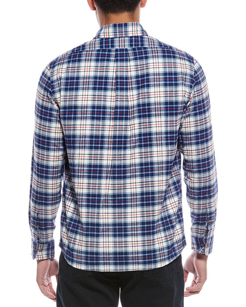 Brooks Brothers Plaid Flannel Shirt Blue Small 3