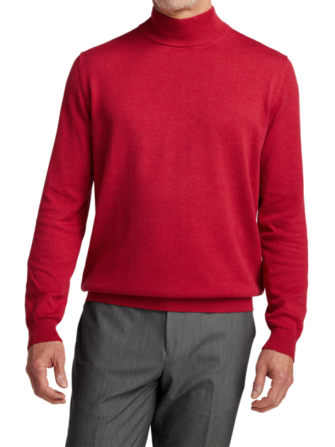 Paul Fredrick Supima Cotton Mock Neck Pullover Grün XLarge 3