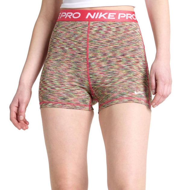 Nike Pro Three Spacedye Shorts Red Multi XSmall 2