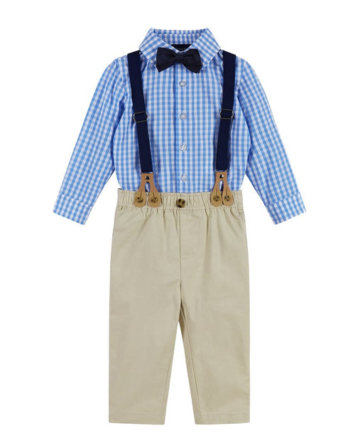 Andy & Evan Vest Suspender Pant Set White 18-24 Months 2