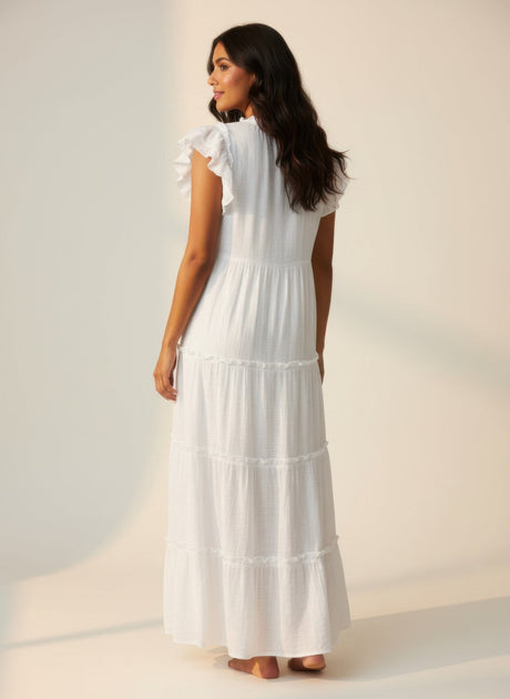 TRUEDAMES Mlle Gabrielle Robe Blanc XLarge 4