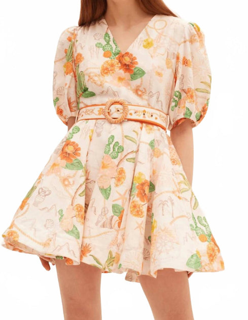 Kate Ford Tacana Plunge Dress Multi US 2 2