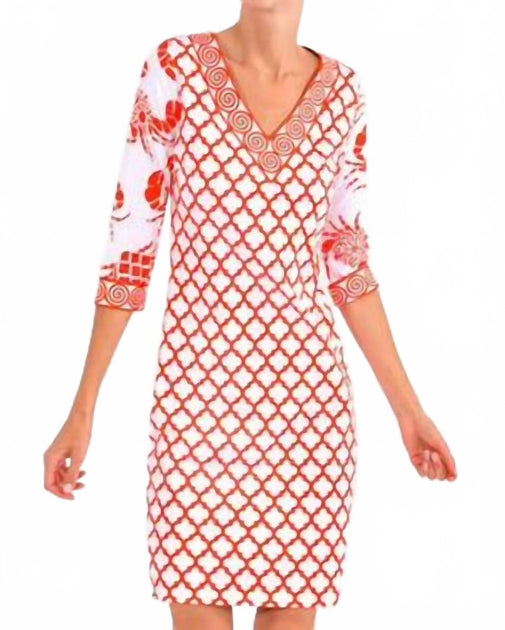 Gretchen Scott Crab Soup gemustertes Mini-Kleid Weiß Medium 2