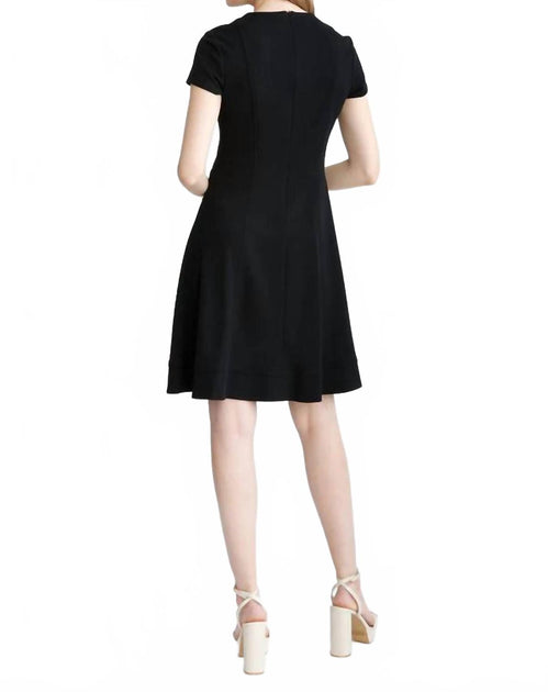 Joseph Ribkoff Fit & Flare Dress Black US 8 4