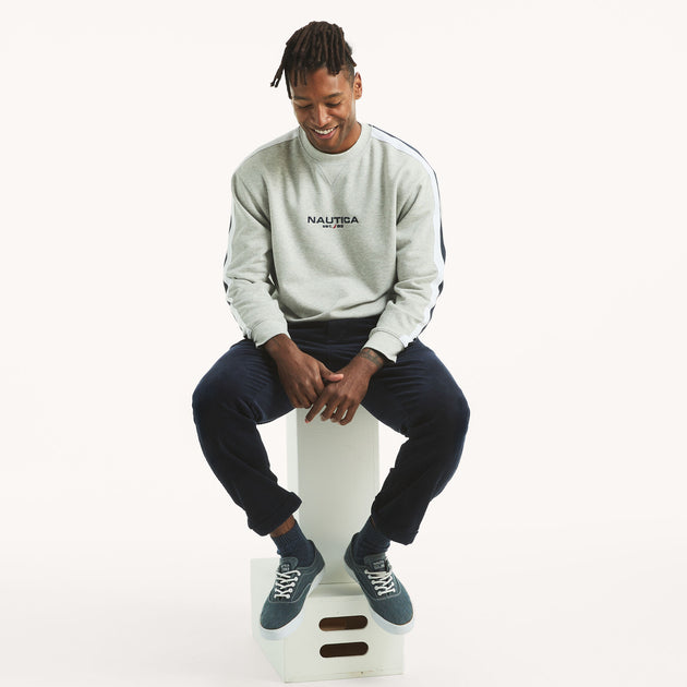 Nautica Fleece Crewneck Sweatshirt Multi Large 4