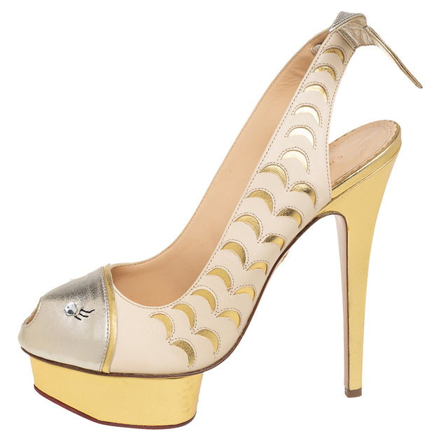 Charlotte Olympia Seaside Platform Sandals Multi EU 39 3