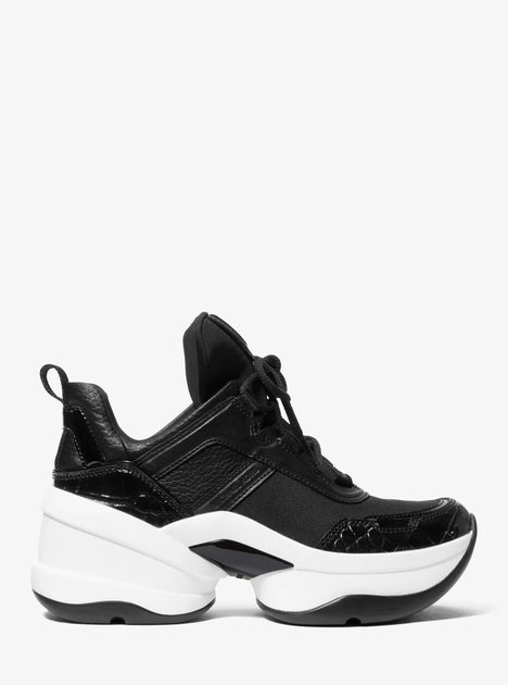 Michael Kors Olympia Trainer Black US 6 2