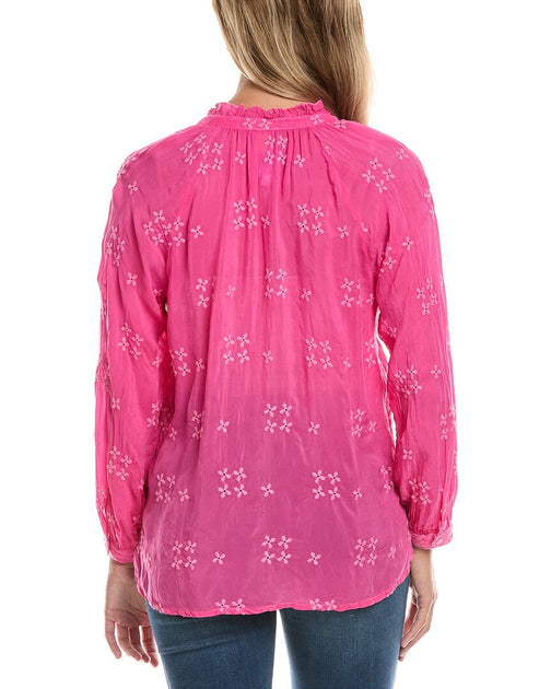 Johnny Was Molli Blouse Pink Large 3