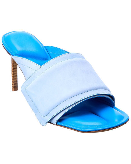 Jacquemus Les Mules Leather Sandal Blue EU 36 2