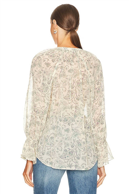 Joie Cecarina Blouse Beige XS 3