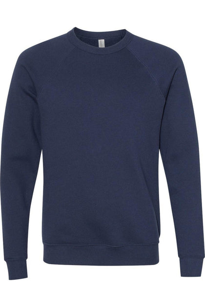 BELLA + CANVAS Sponge Fleece Raglan Crewneck Sweatshirt Multi Small 2