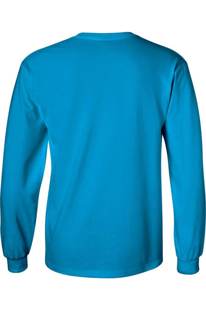 Gildan Ultra Cotton Long Sleeve T-Shirt Blue 5XL 3