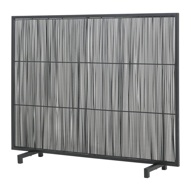Streamdale Willow 1-Panel Eisen Kaminfeuerschutz, Schwarz, 39" x 30" 4