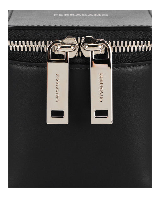 Salvatore Ferragamo Micro Zip-Around Shoulder Bag | ShopSimon