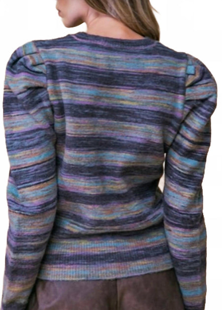 Flying Tomato Sweater Knit Top Purple Large 3
