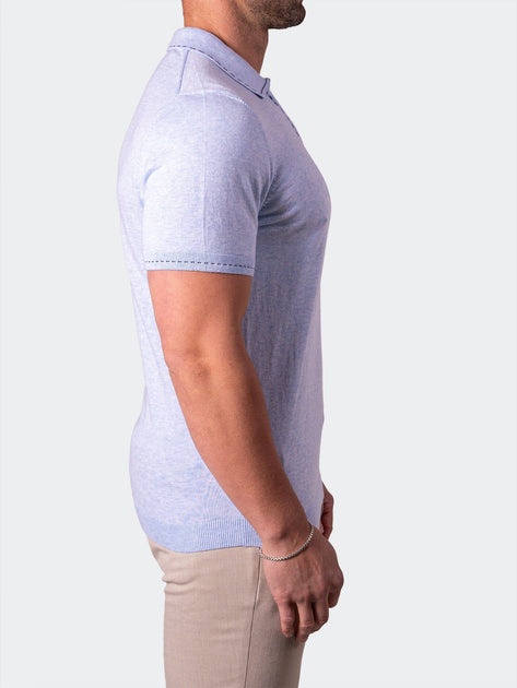 MACEOO Polo Shirt Blue/Purple Small 4