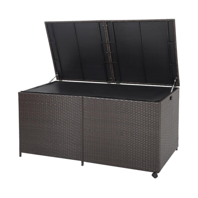 Hivvago 175 Gallon Outdoor Storage Box Brown 2