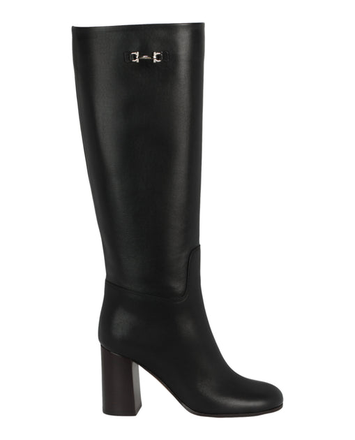 Salvatore Ferragamo Ovidio 85 Knee-High Boots Black US 8.5 2