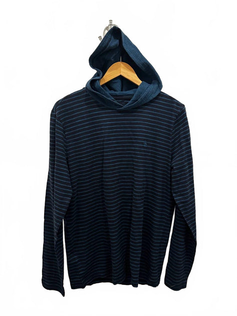 Original Penguin Slub Cotton Hoodie Blue Small 4