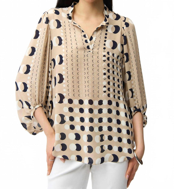 Joseph Ribkoff Tunic Top Beige US 8 2