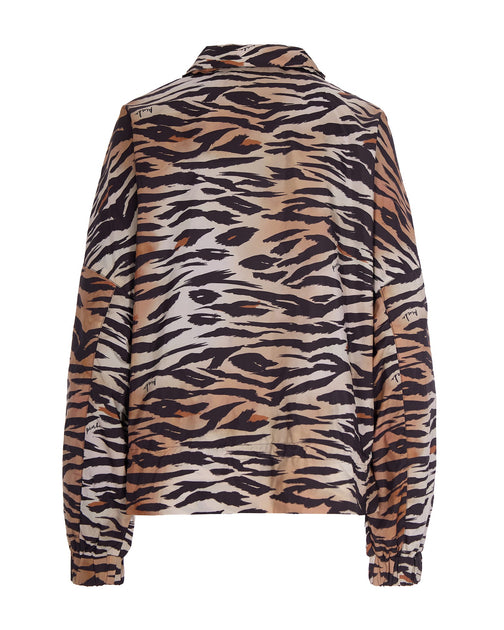 Pinko Cropped Jacket Brown Small 3