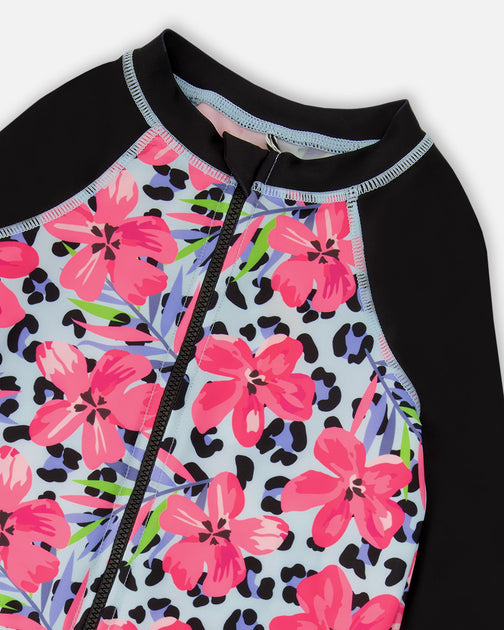 Deux par Deux Rashguard Blau US 5T 4