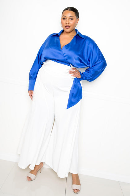 TRUEDAMES Top Satin Enveloppe Blanc 2X 3
