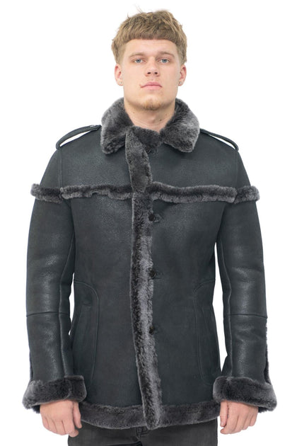 Infinity Kingsbridge Veste en Daim Peau de Mouton Merino Noir XSmall 4