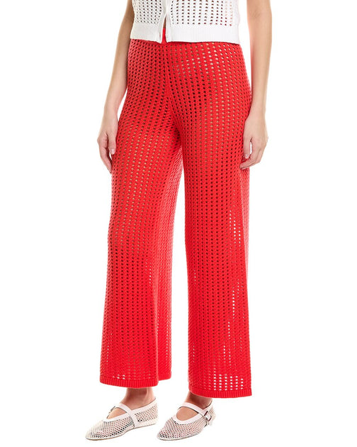 525 America Pointelle Pant Red Small 2