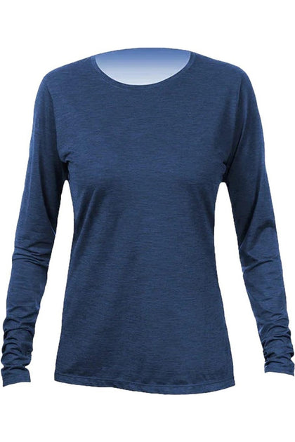 ANETIK Damen Breeze Tech Langarm T-Shirt Blau XLarge 2