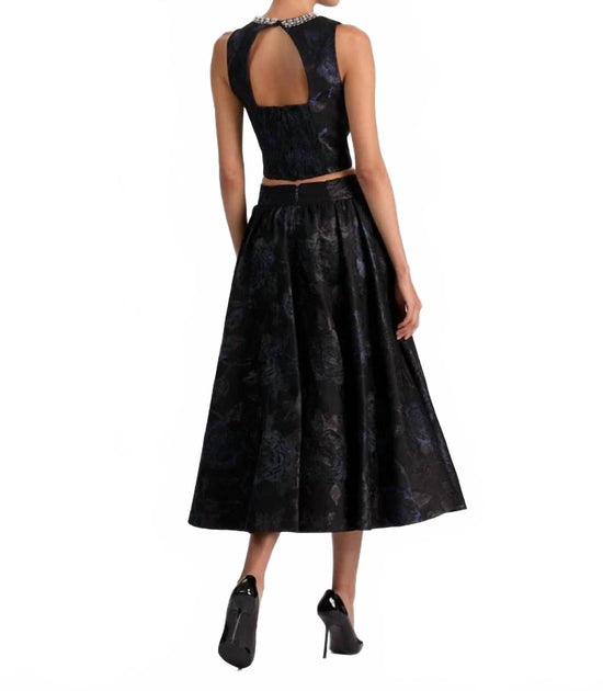 alice + olivia Nilda Midirock Schwarz US 6 4